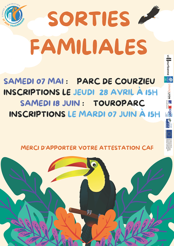 Sorties familiales mai juin 2022